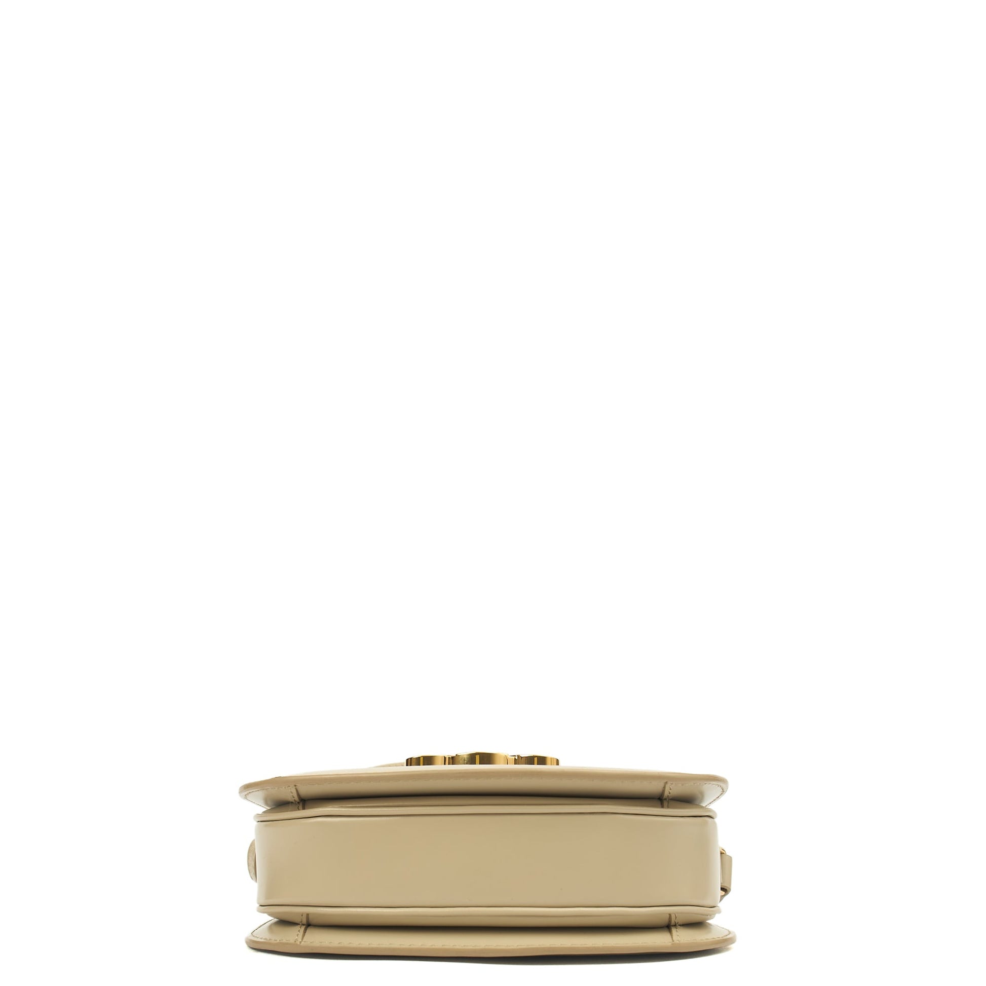 Celine Cross Body Triomphe - Teen in Mineral, Patent Leather — Top View