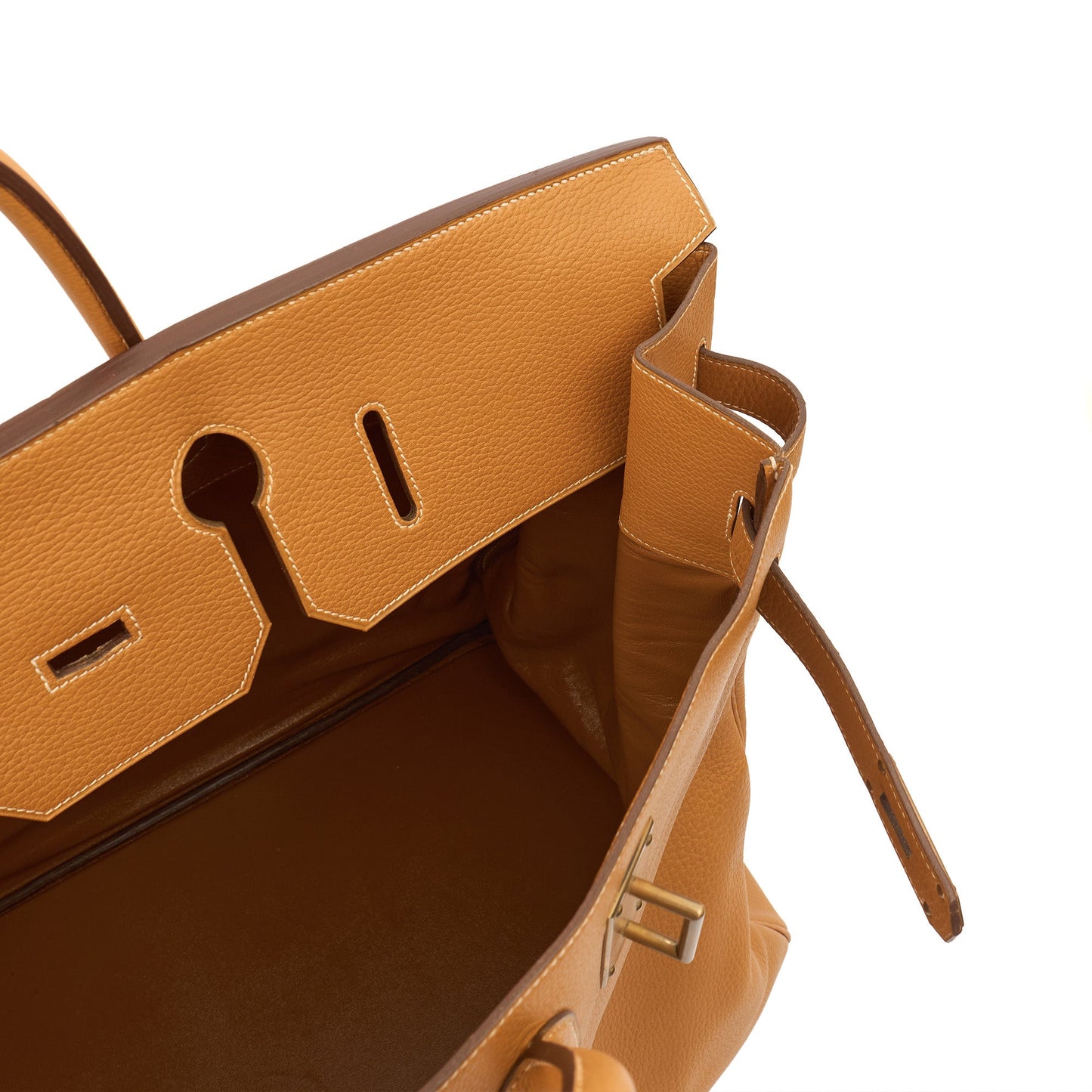 Hermes HAC (Haut à Courroies) 55 in Naturel Sable, Ardennes Leather — Alternate View 13