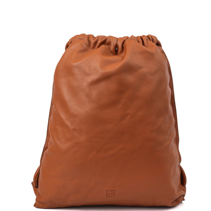Loewe Backpack Yago Backpack in Brown, Leather — Front View