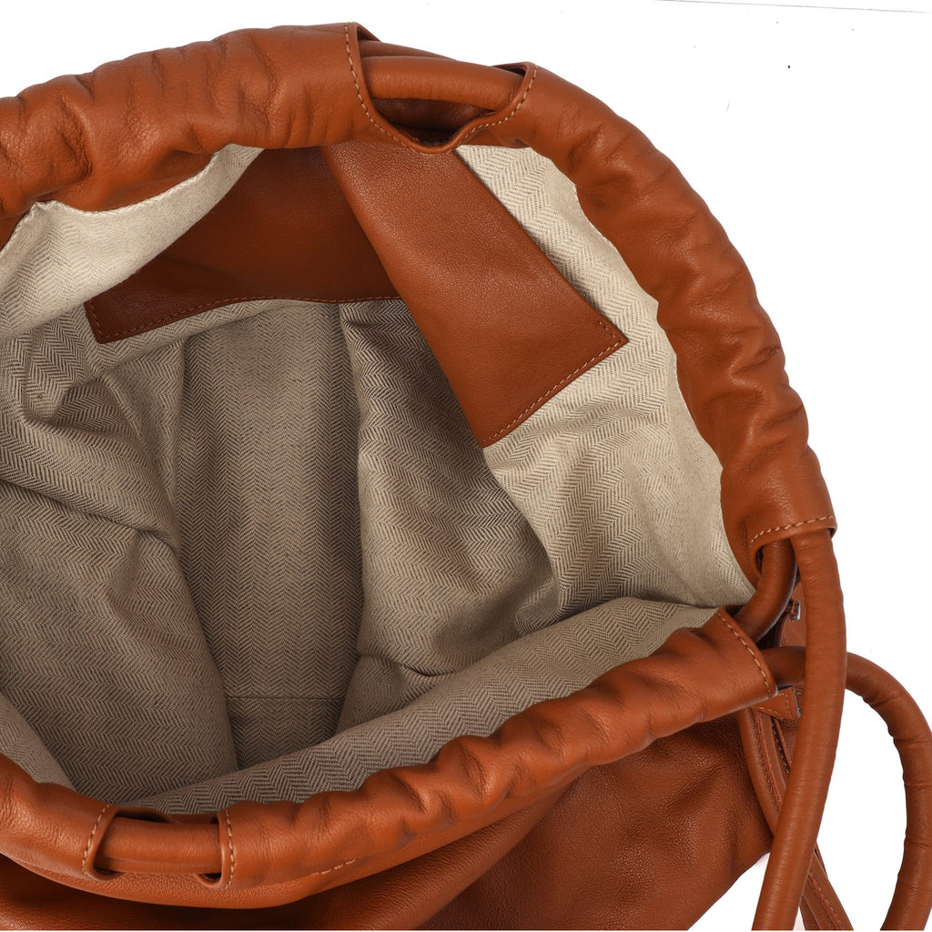 Loewe Backpack Yago Backpack in Brown, Leather — Alternate View 7