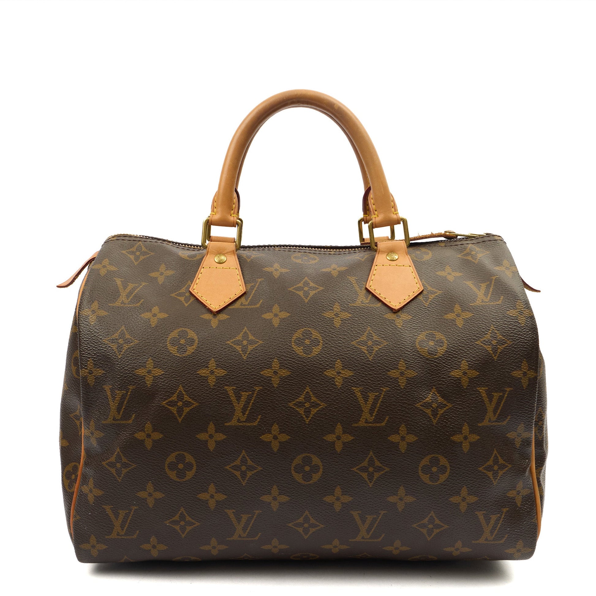 Louis Vuitton Top Handle Speedy 30 in Monogram, Canvas — Front View