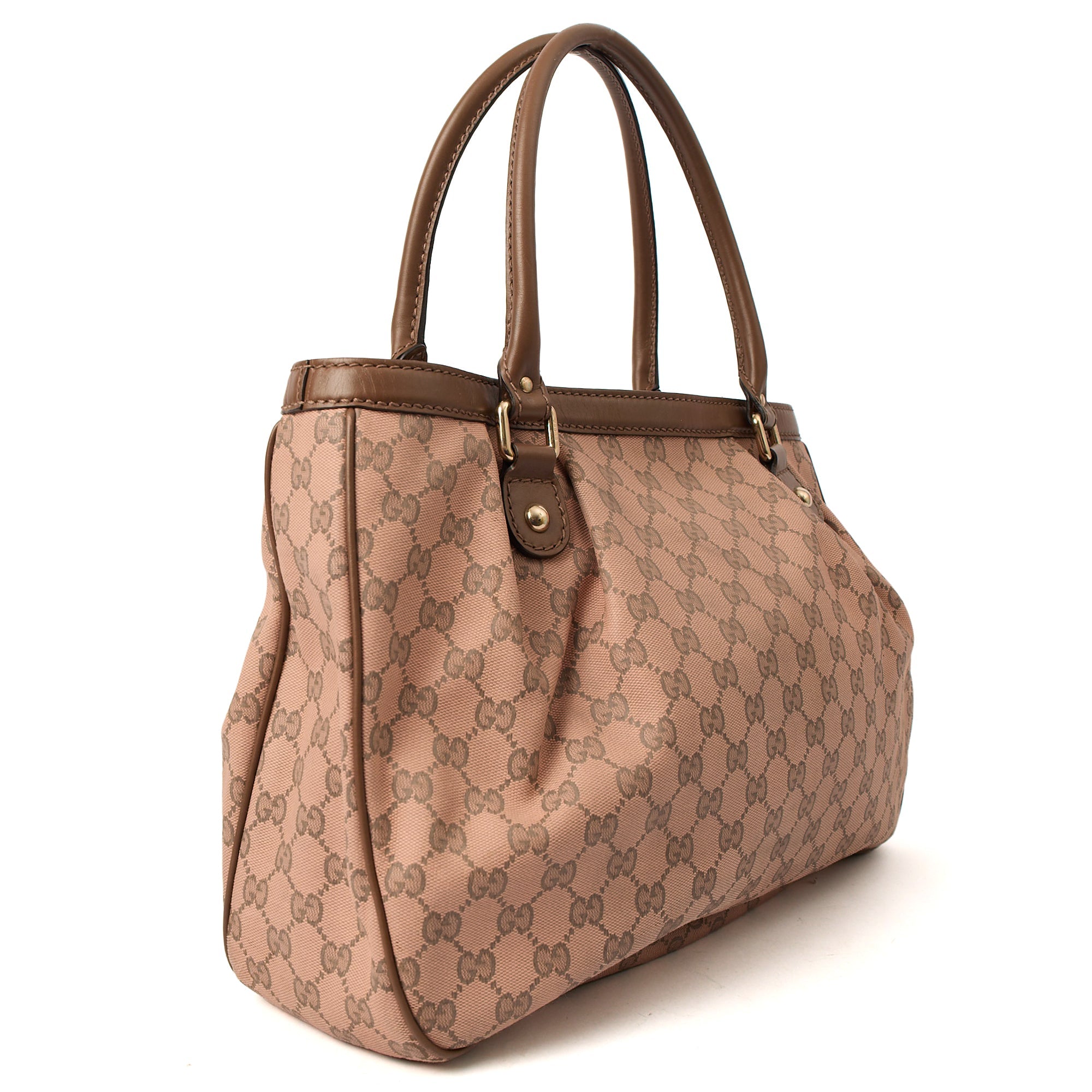 Gucci Shoulder Bag Sukey Tote Bag Small in Multi, GG Canvas — Back View