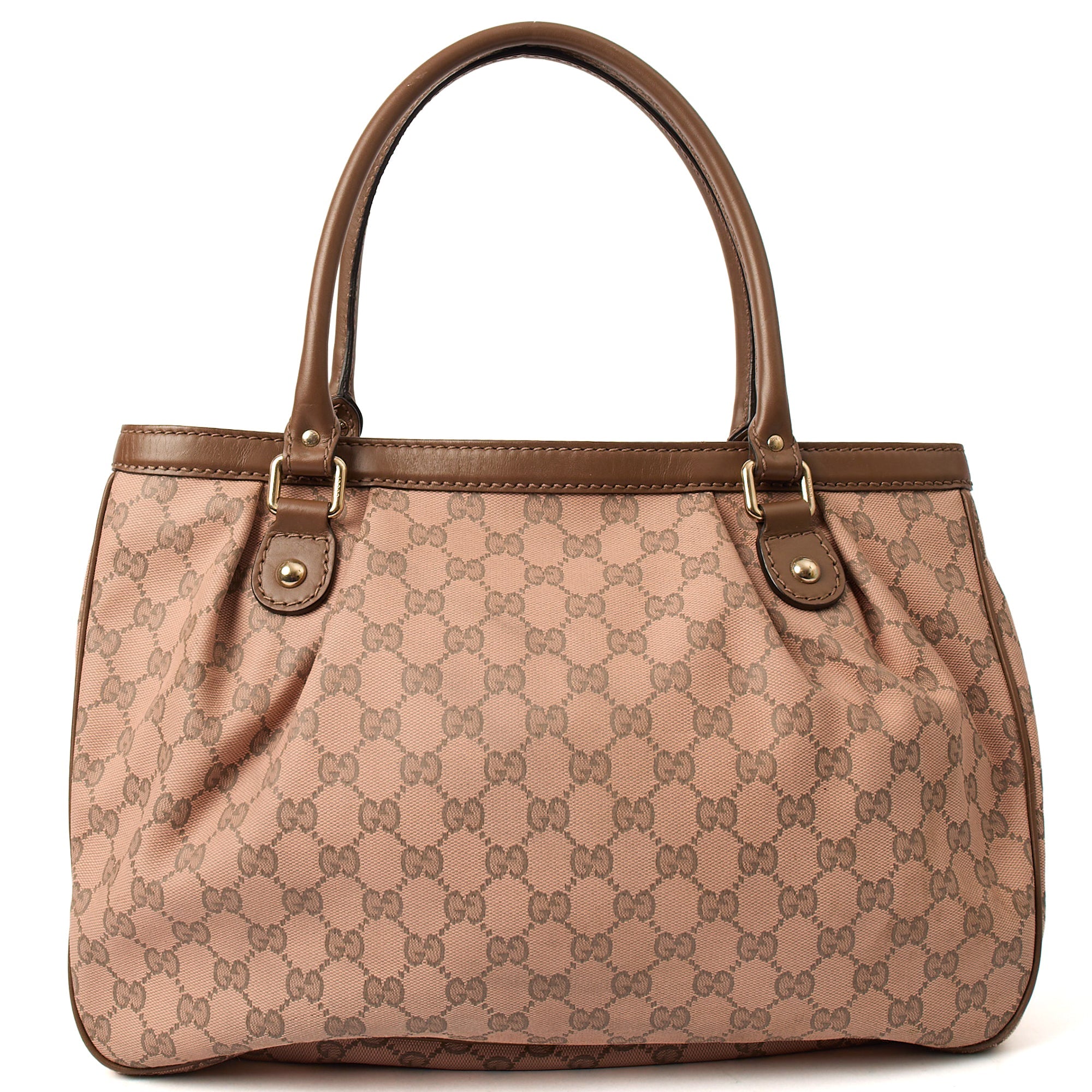 Gucci Shoulder Bag Sukey Tote Bag Small in Multi, GG Canvas — Top View