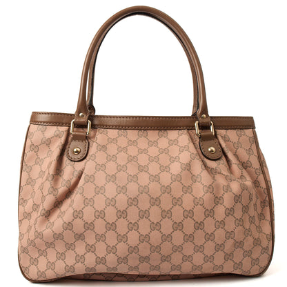 Gucci Shoulder Bag Sukey Tote Bag Small in Multi, GG Canvas — Top View