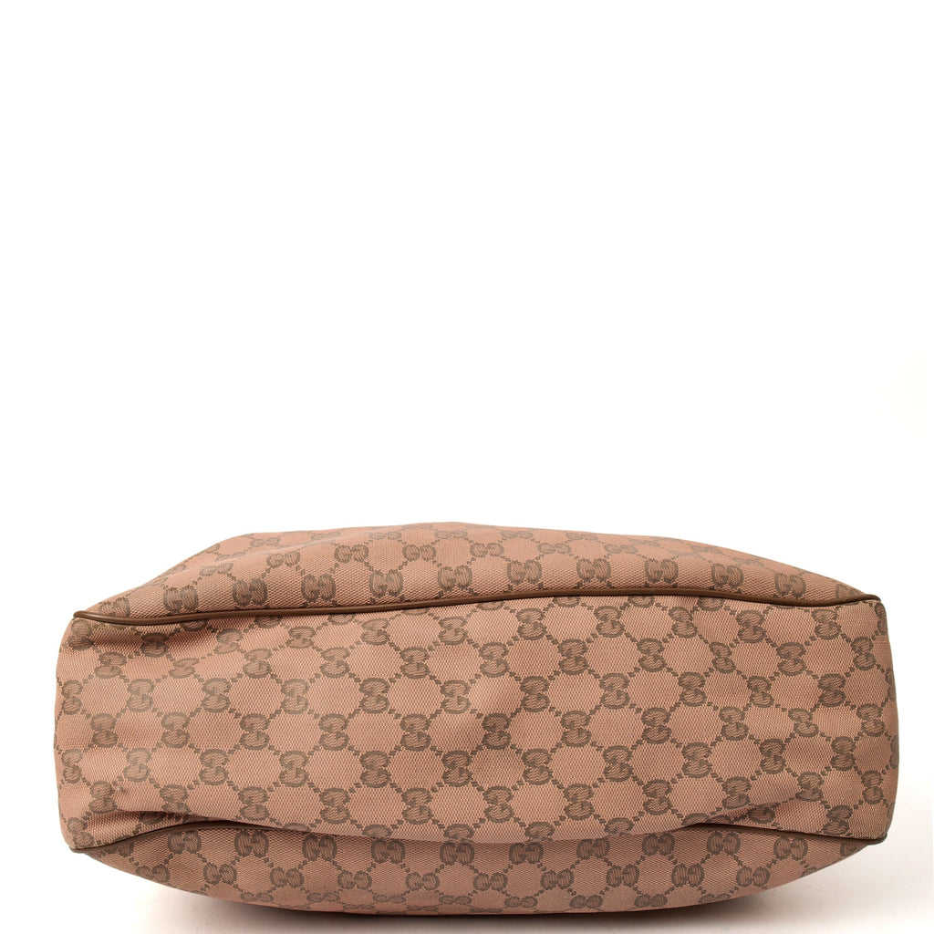 Gucci Shoulder Bag Sukey Tote Bag Small in Multi, GG Canvas — Detail View