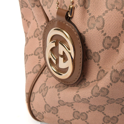 Gucci Shoulder Bag Sukey Tote Bag Small in Multi, GG Canvas — Lifestyle View