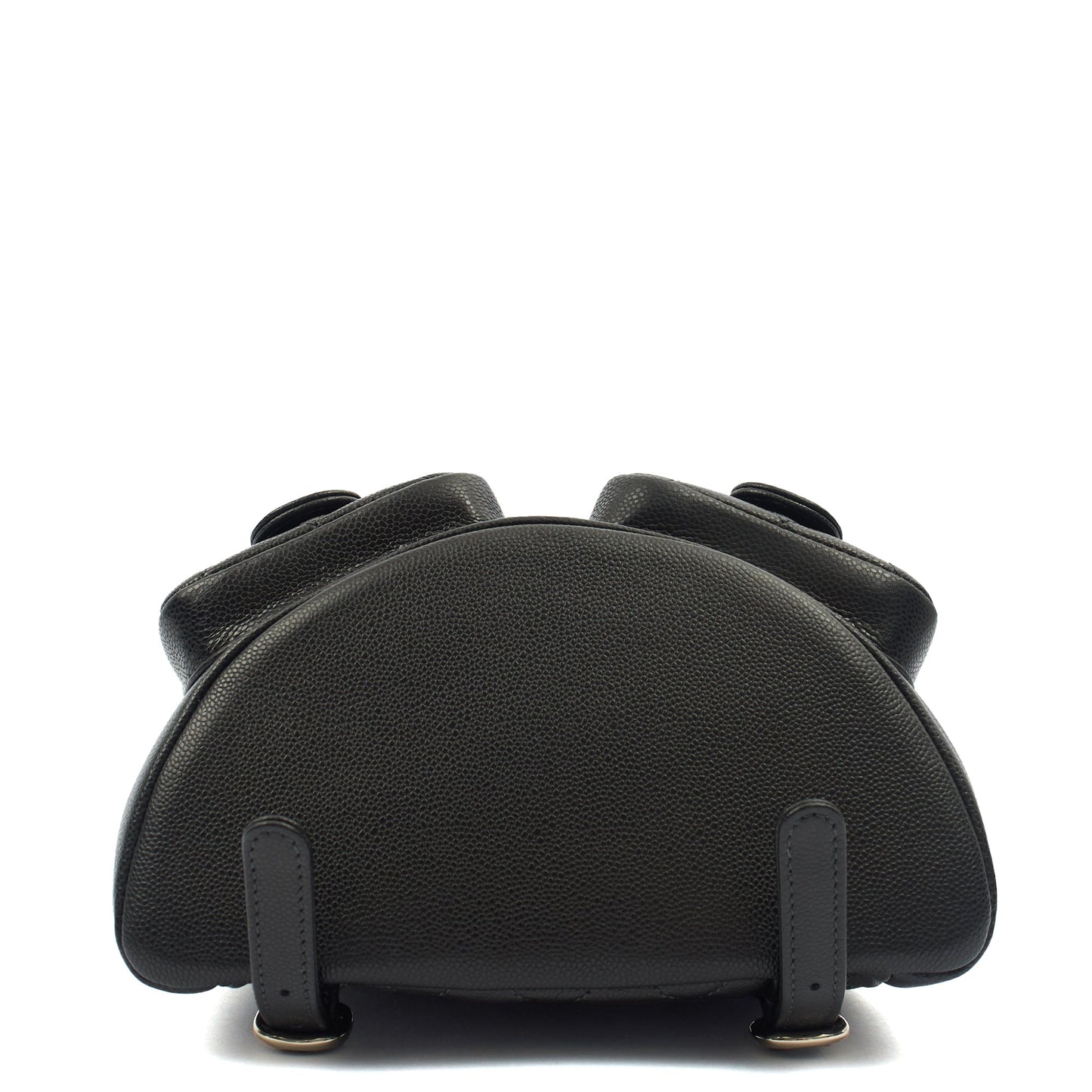 Chanel Backpack Duma Backpack in Black, Caviar Leather — Top View