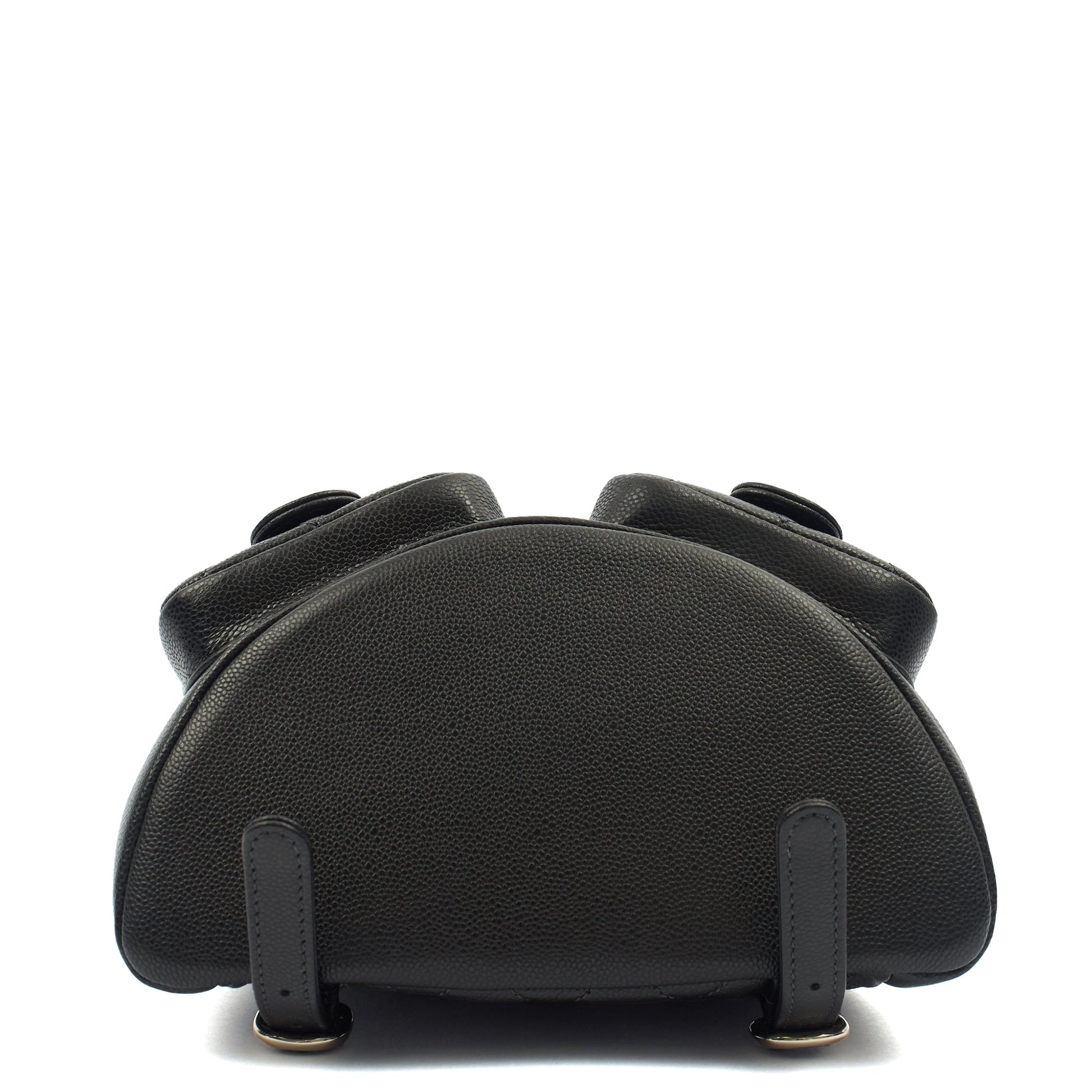 Chanel Backpack Duma Backpack in Black, Caviar Leather — Top View