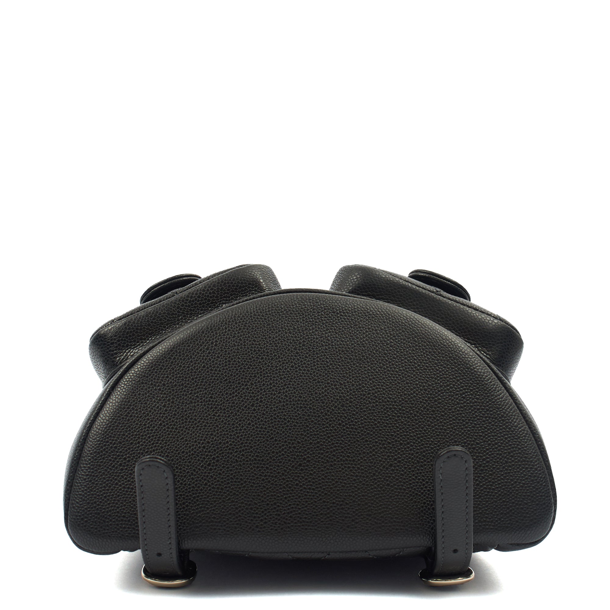 Chanel Backpack Duma Backpack in Black, Caviar Leather — Top View
