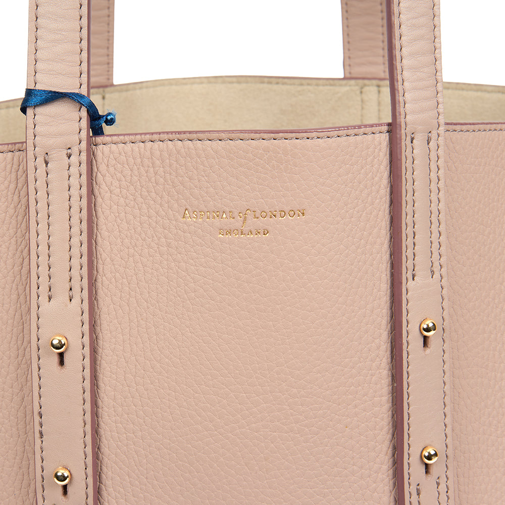 Aspinal of London Tote Essential Tote in Grey, Leather — Lifestyle View