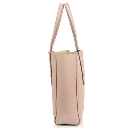 Aspinal of London Tote Essential Tote in Grey, Leather — Back View