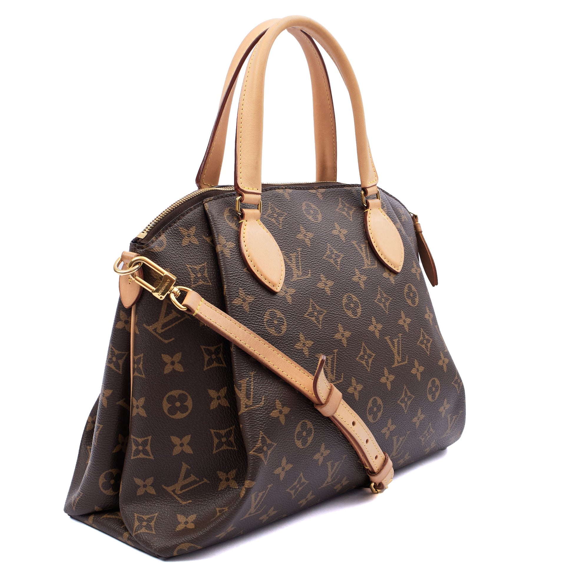 Louis Vuitton Tote Rivoli PM in Monogram, Canvas — Side View