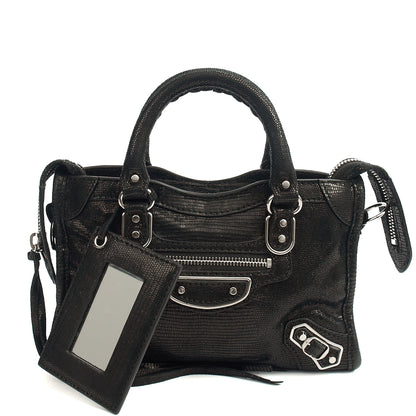 Balenciaga Mini Bag Classic City - Mini in Black, Fabric — Alternate View 8