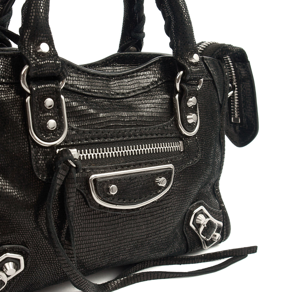 Balenciaga Mini Bag Classic City - Mini in Black, Fabric — Lifestyle View
