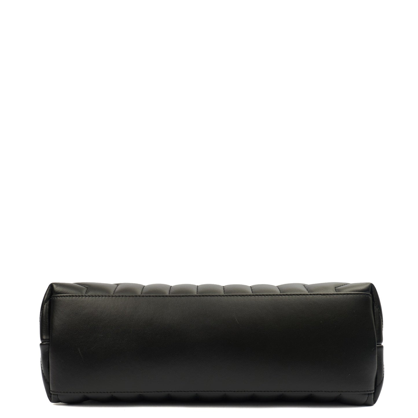 Saint Laurent Shoulder Bag Lou Lou - Medium in Black, Leather — Detail View