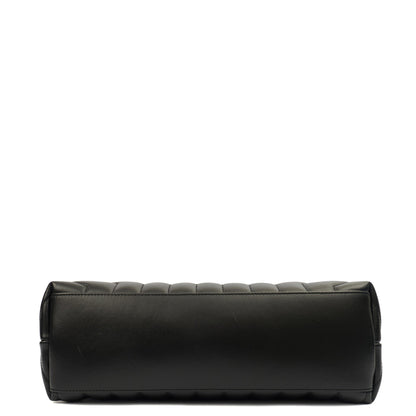 Saint Laurent Shoulder Bag Lou Lou - Medium in Black, Leather — Detail View