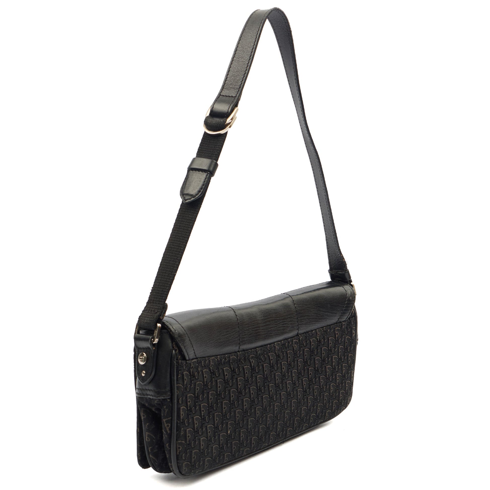 Christian Dior Shoulder Bag Street Chic Hobo - Mini in Black, Leather — Back View