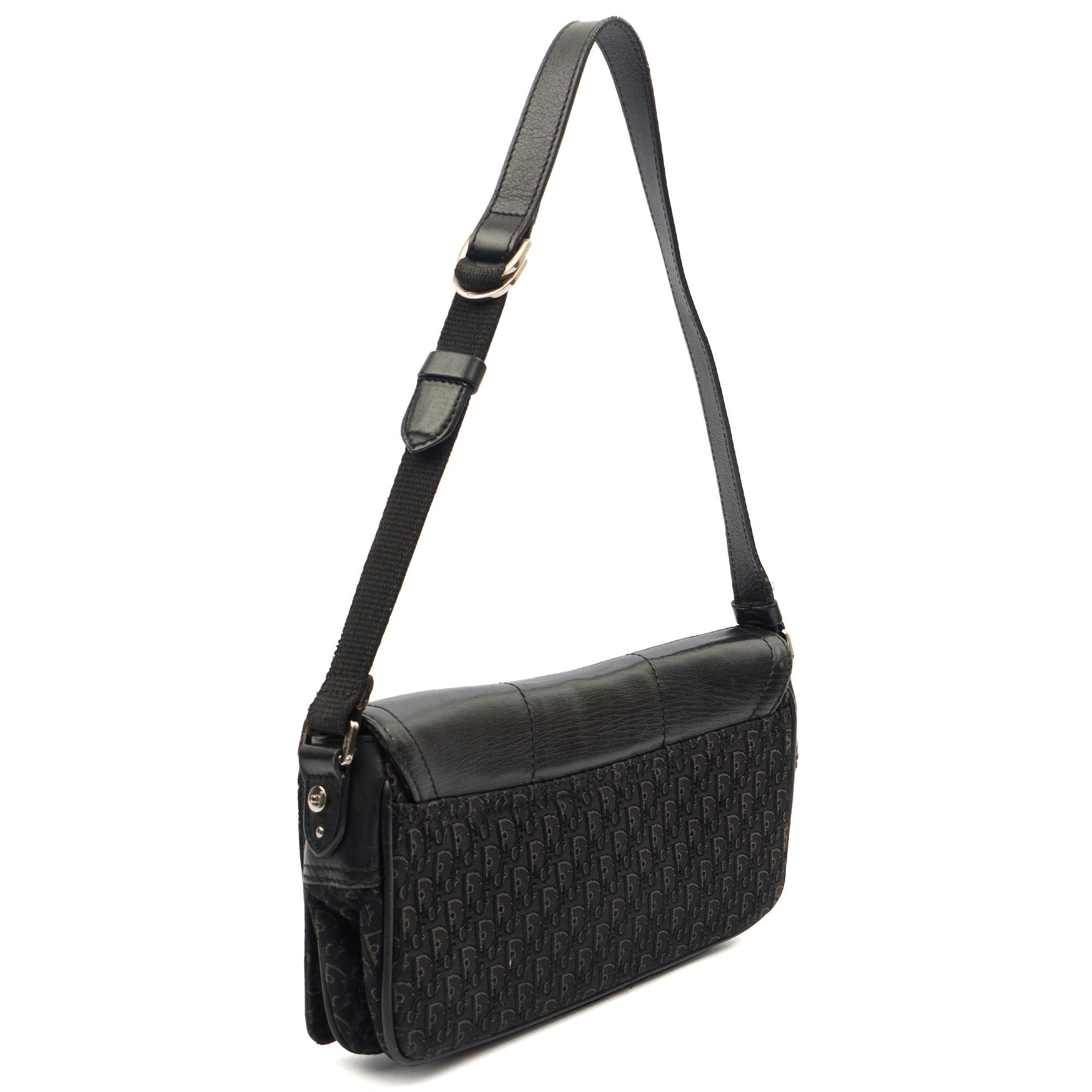 Christian Dior Shoulder Bag Street Chic Hobo - Mini in Black, Leather — Back View