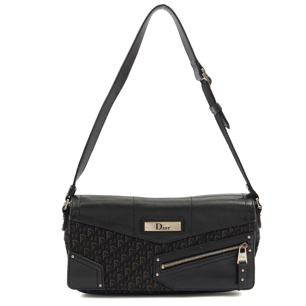 Christian Dior Shoulder Bag Street Chic Hobo - Mini in Black, Leather — Front View
