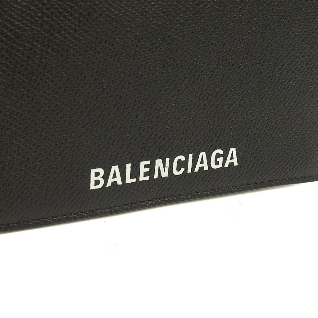 Balenciaga Cross Body Gossip Wallet On Chain in Black, Veau (Calfskin) — Lifestyle View