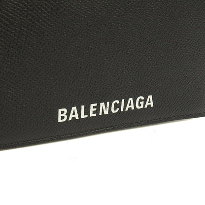 Balenciaga Cross Body Gossip Wallet On Chain in Black, Veau (Calfskin) — Lifestyle View