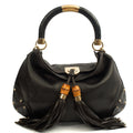 Gucci Top Handle Indy -Medium in Black, Leather — Front View