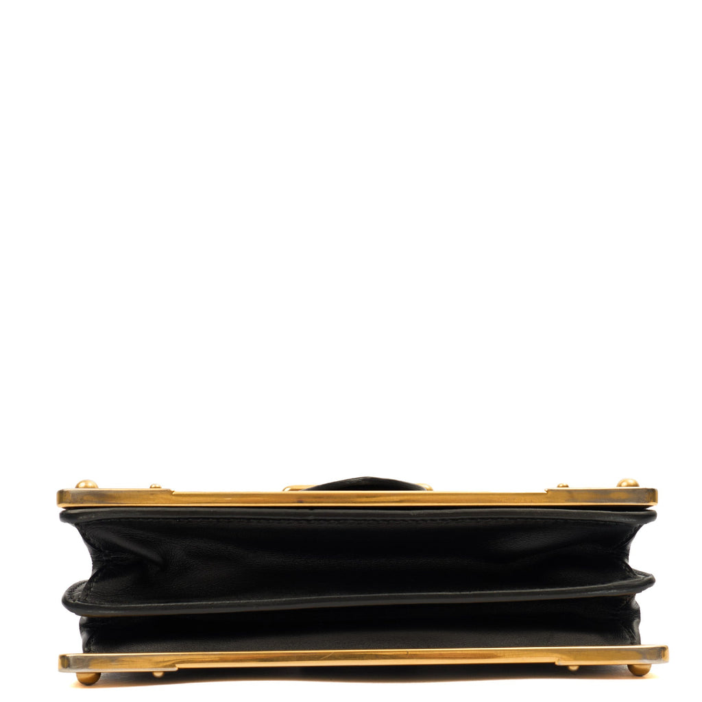 Prada Mini Bag Cahier Small in Black, Leather — Alternate View 12