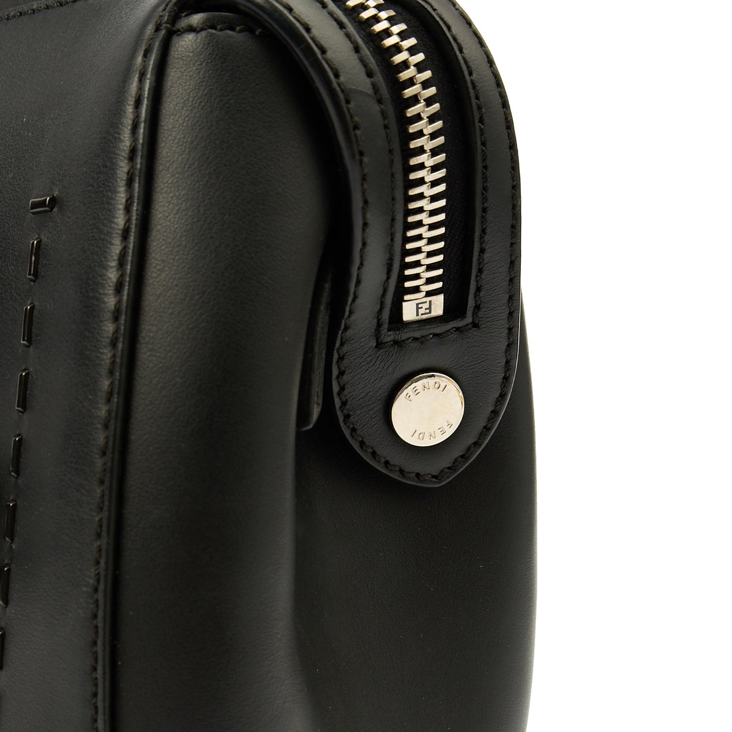 Fendi Tote Dot Com in Black, Leather — Alternate View 22