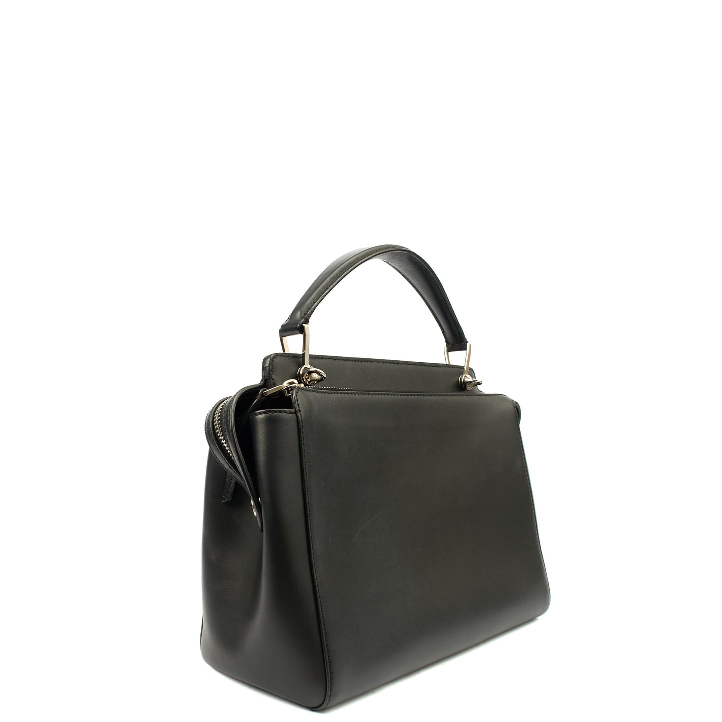 Fendi Tote Dot Com in Black, Leather — Alternate View 10