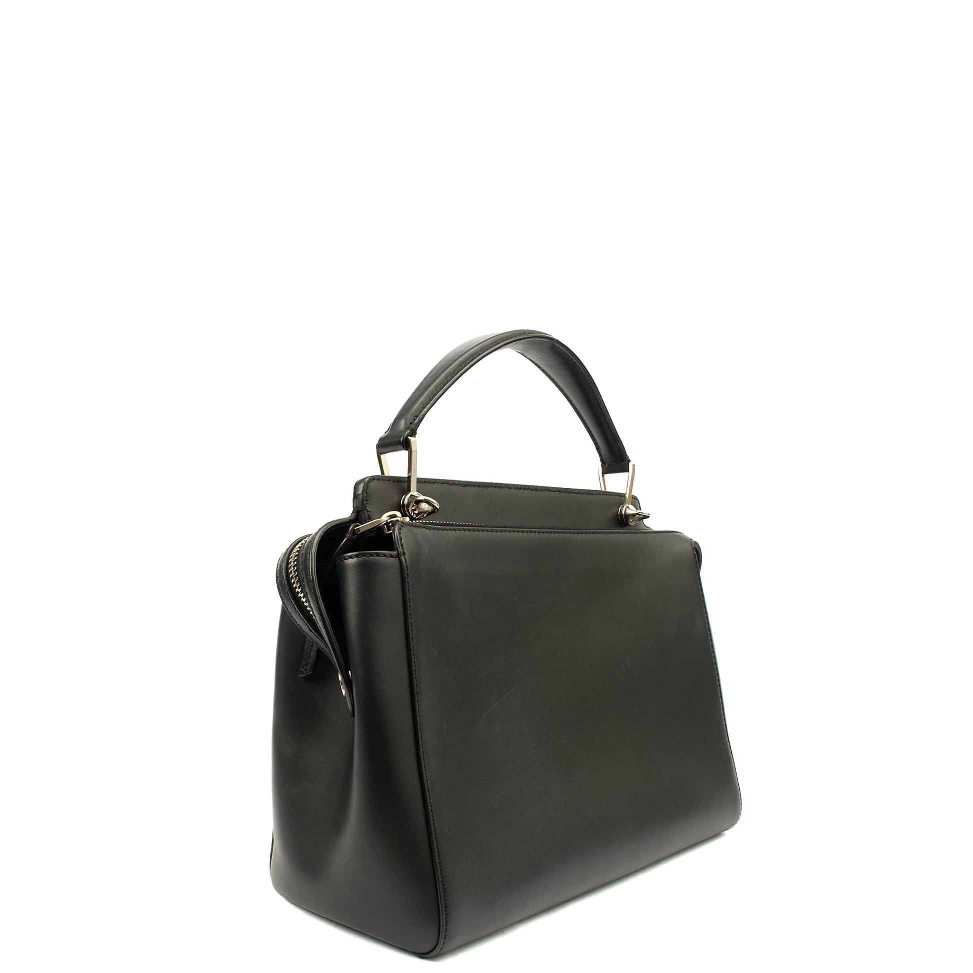 Fendi Tote Dot Com in Black, Leather — Alternate View 10