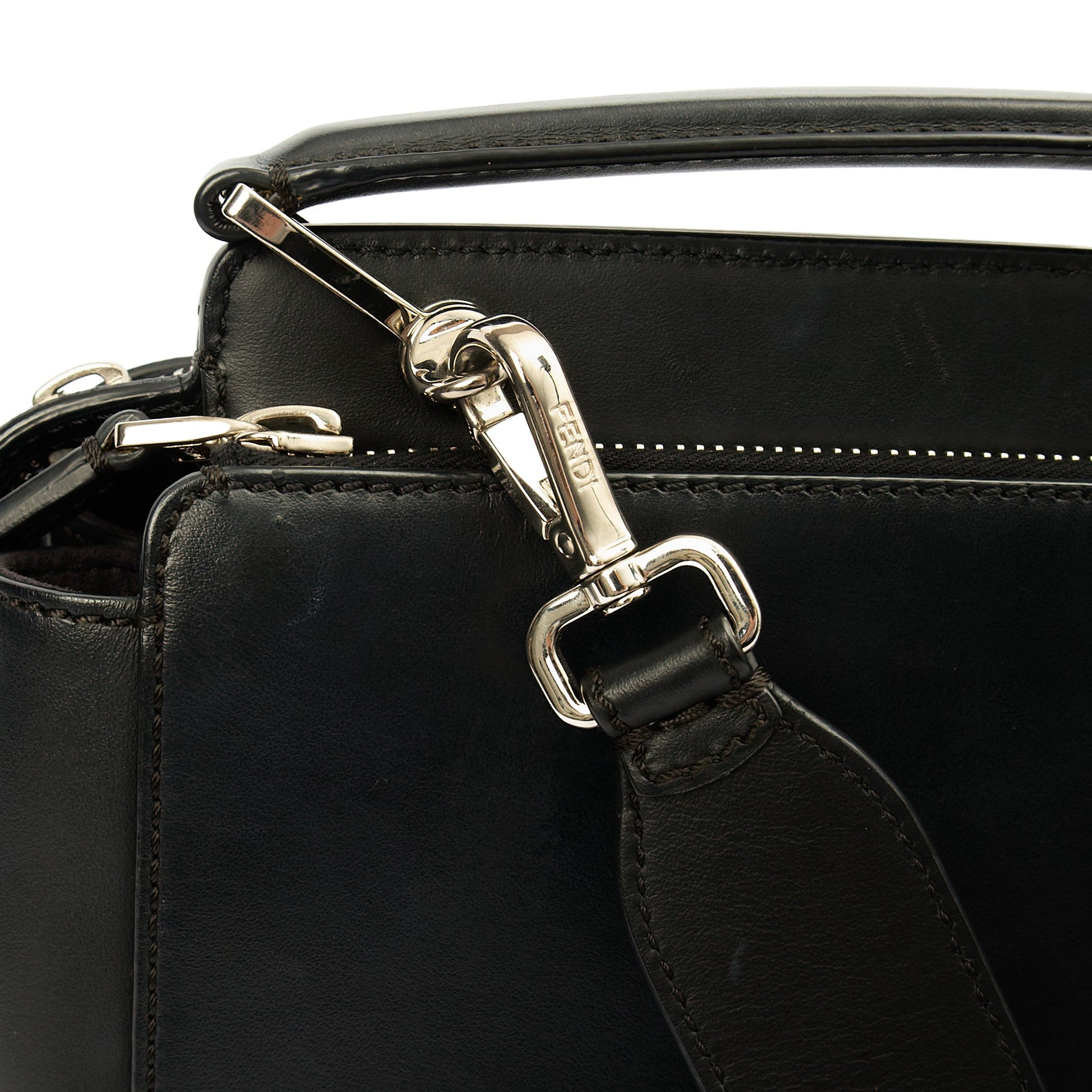 Fendi Tote Dot Com in Black, Leather — Alternate View 23