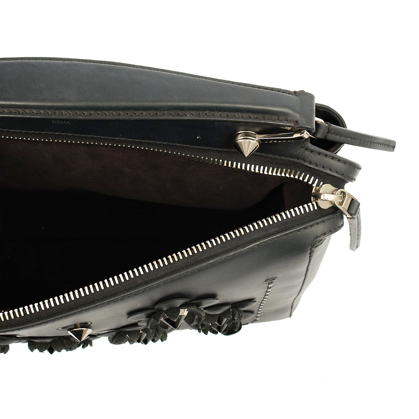 Fendi Tote Dot Com in Black, Leather — Alternate View 8