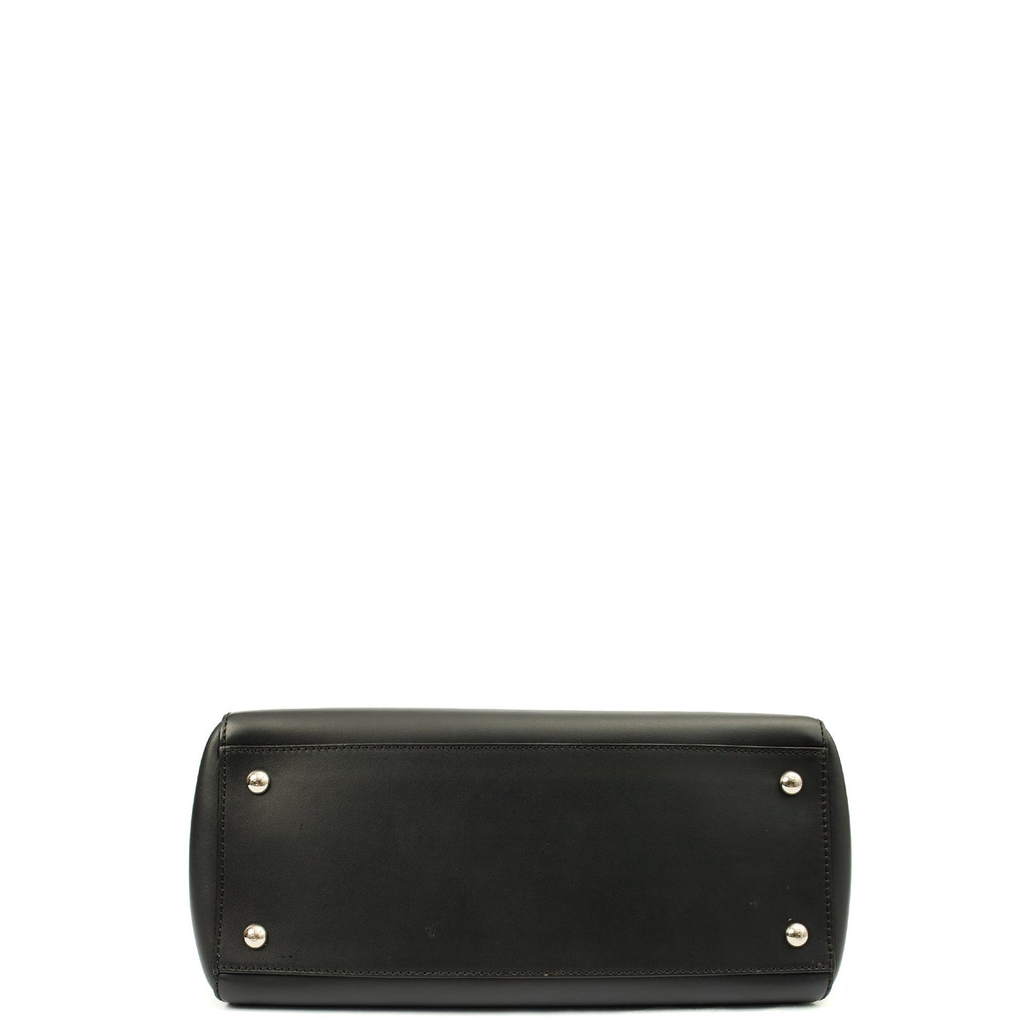 Fendi Tote Dot Com in Black, Leather — Top View