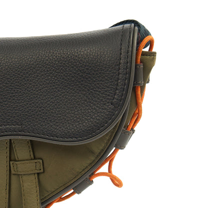 Christian Dior Mini Bag Mini Saddle in Green, Fabric — Alternate View 12