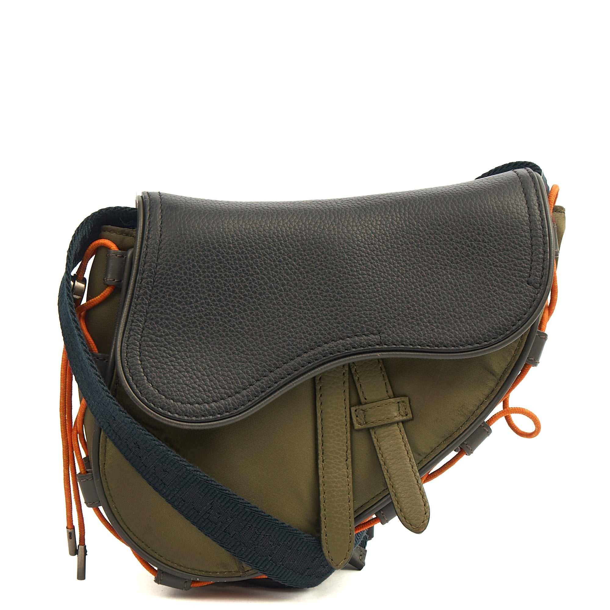 Christian Dior Mini Bag Mini Saddle in Green, Fabric — Alternate View 8
