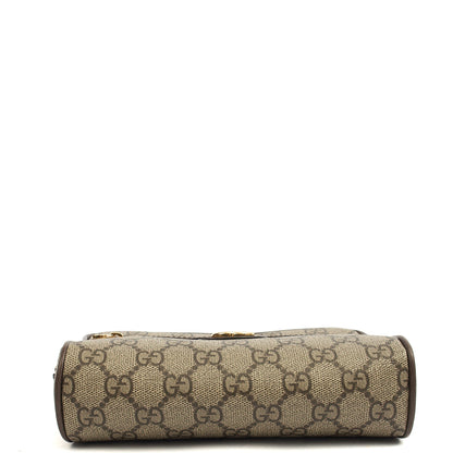 Gucci Cross Body Ophidia Camera Bag in GG Supreme, Leather — Top View
