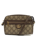 Gucci Cross Body Ophidia Camera Bag in GG Supreme, Leather — Front View