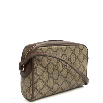 Gucci Cross Body Ophidia Camera Bag in GG Supreme, Leather — Side View