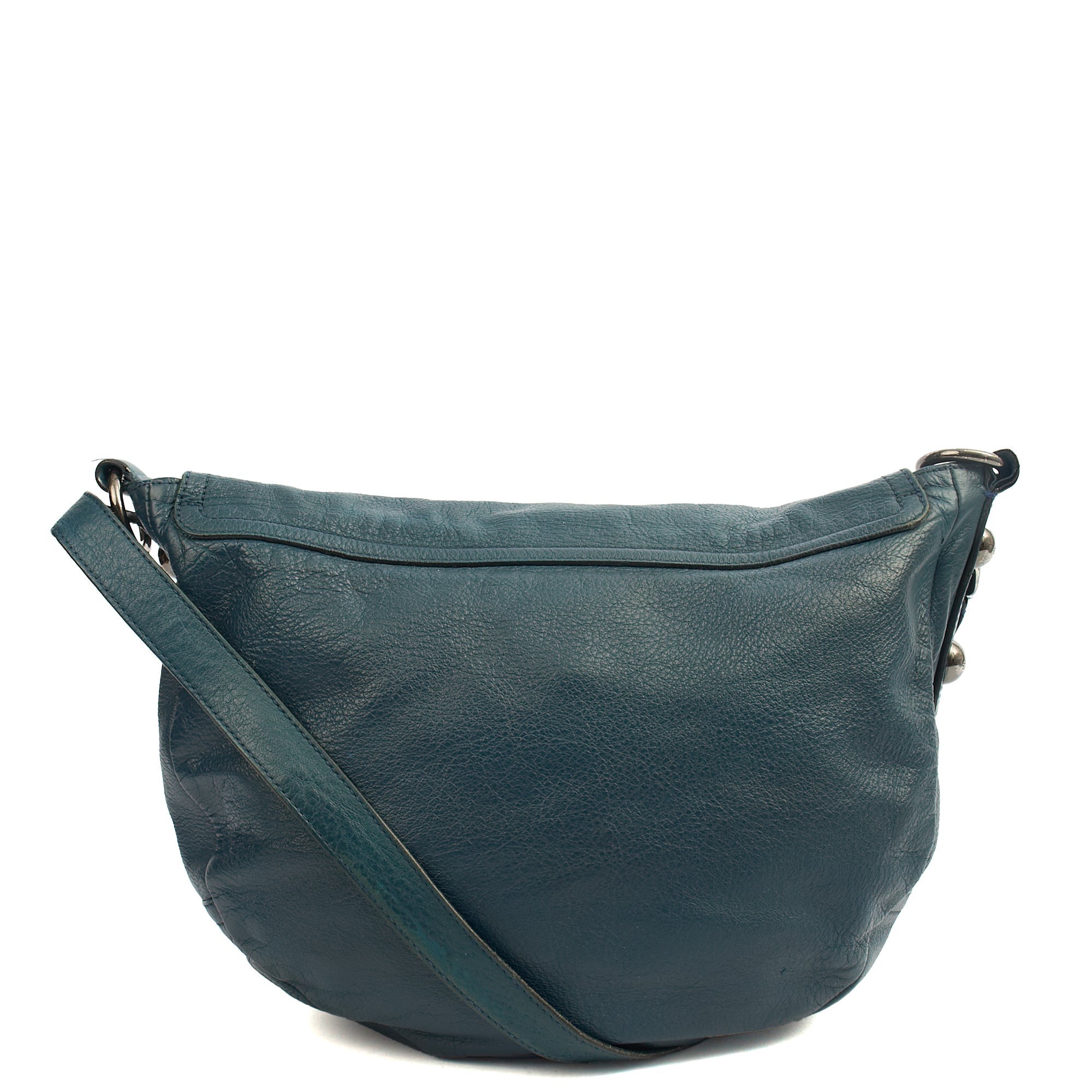 Mulberry Satchel Daria Satchel in Blue, Leather — Back View