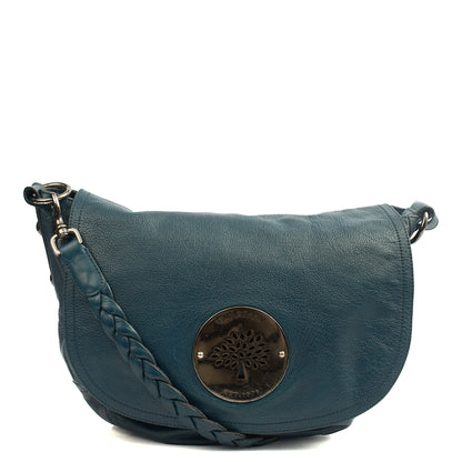 Mulberry Satchel Daria Satchel in Blue, Leather — Alternate View 7