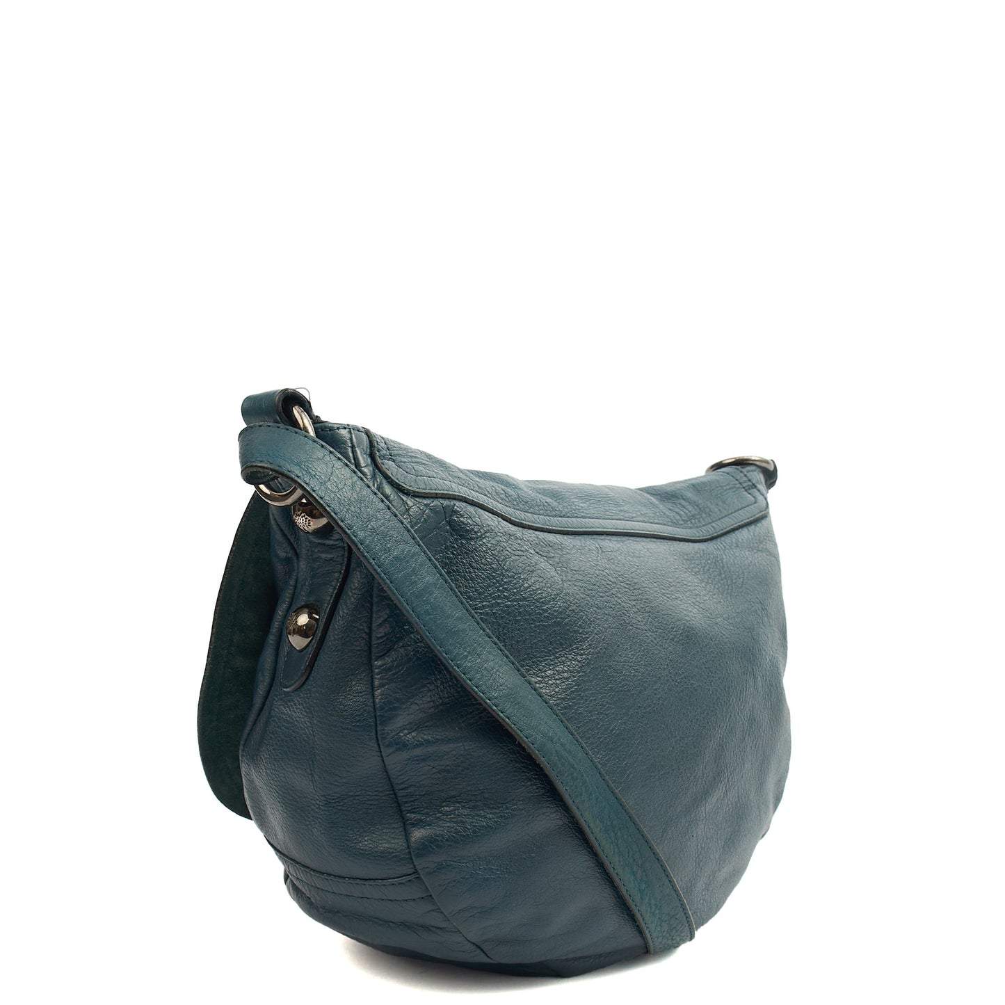 Mulberry Satchel Daria Satchel in Blue, Leather — Side View