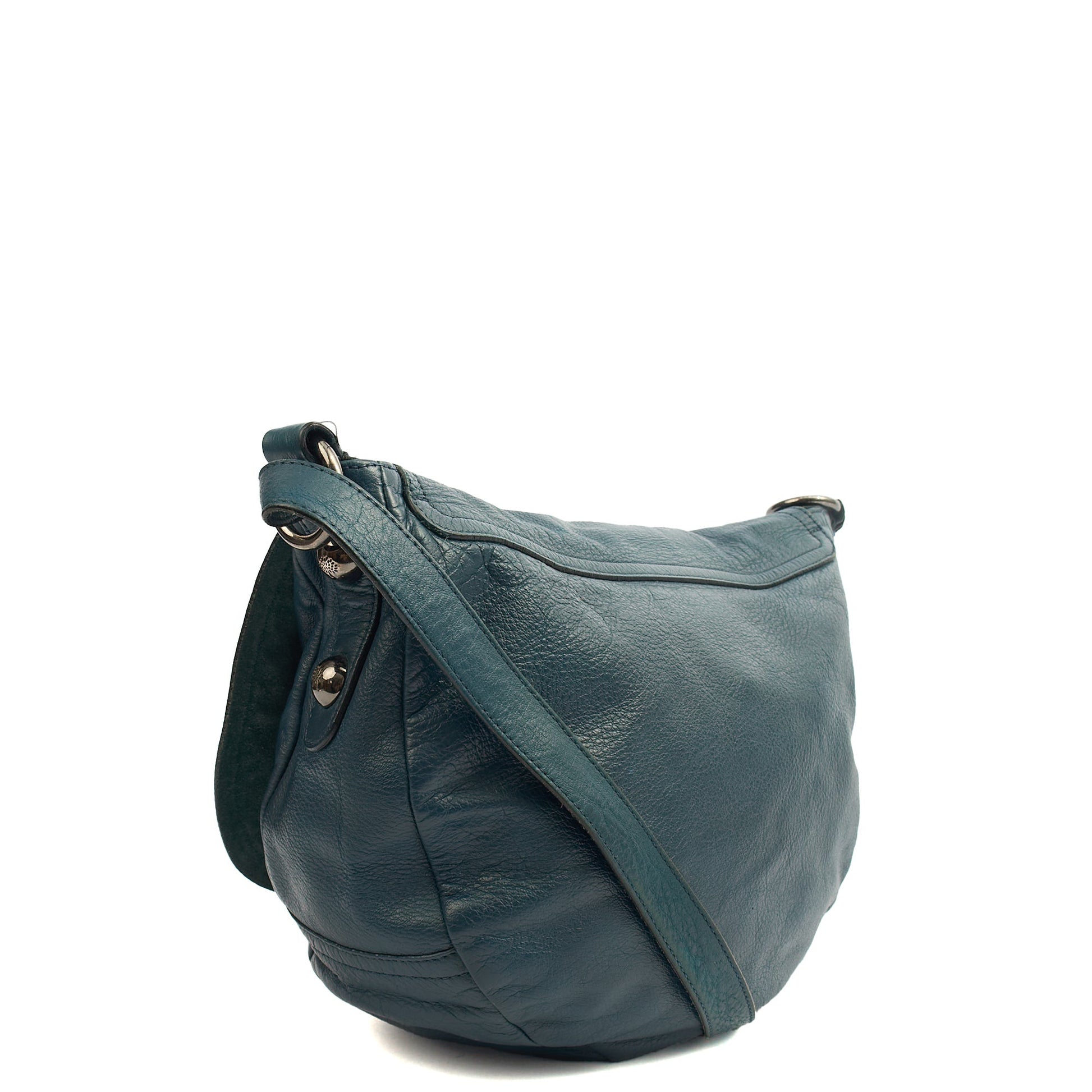 Mulberry Satchel Daria Satchel in Blue, Leather — Alternate View 8