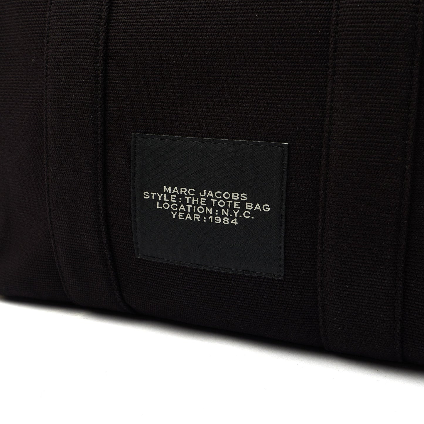 Marc Jacobs Tote The Tote Bag in Black, Fabric — Side View