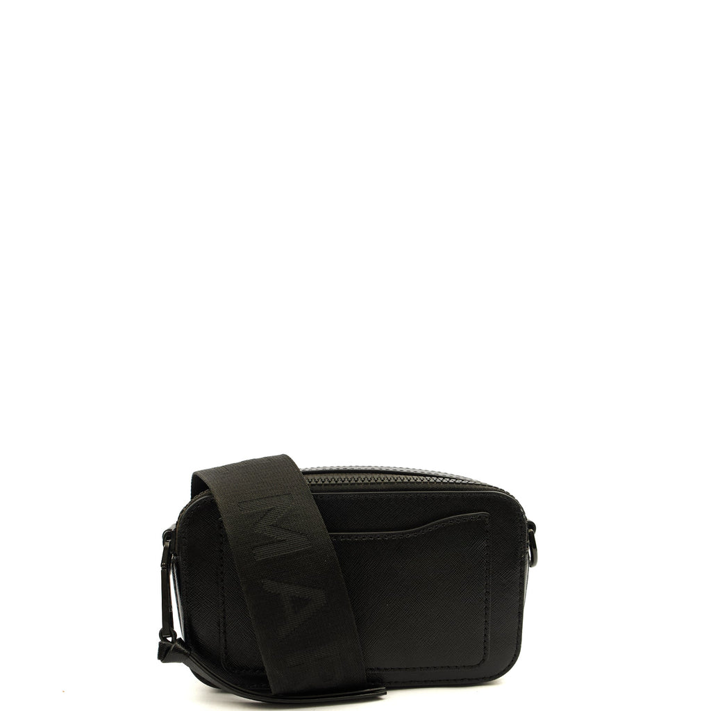 Marc Jacobs Cross Body Snapshot in Black, Leather — Back View
