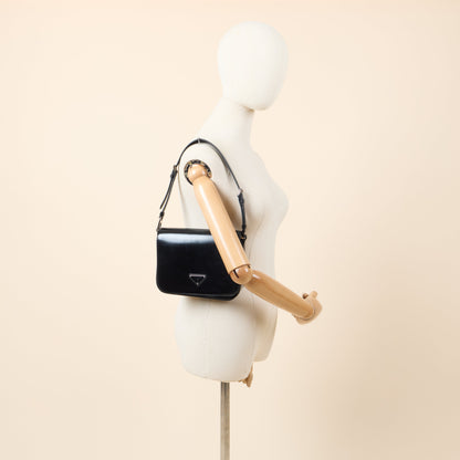 Prada Shoulder Bag Shoulder Bag in Black, Patent Leather — Alternate View 9