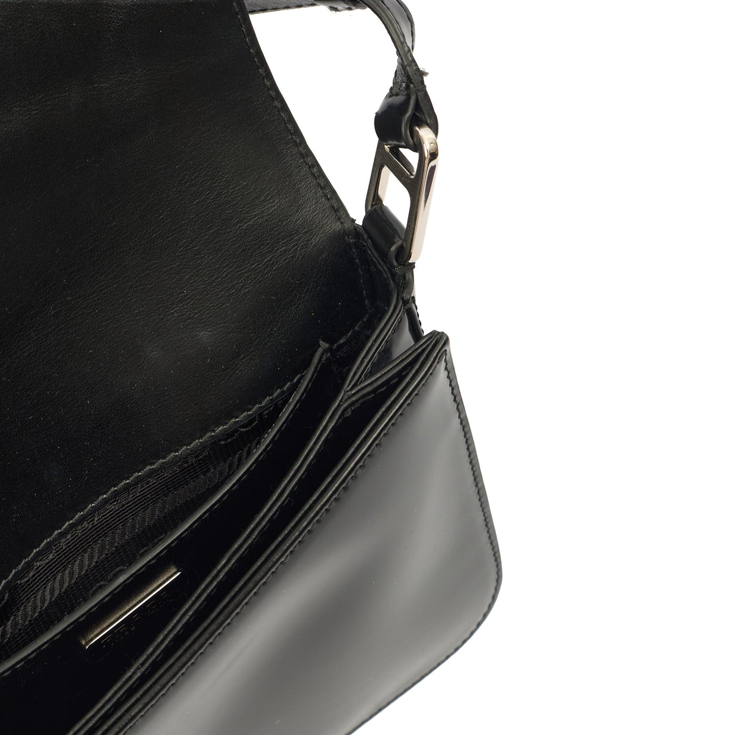 Prada Shoulder Bag Shoulder Bag in Black, Patent Leather — Alternate View 14