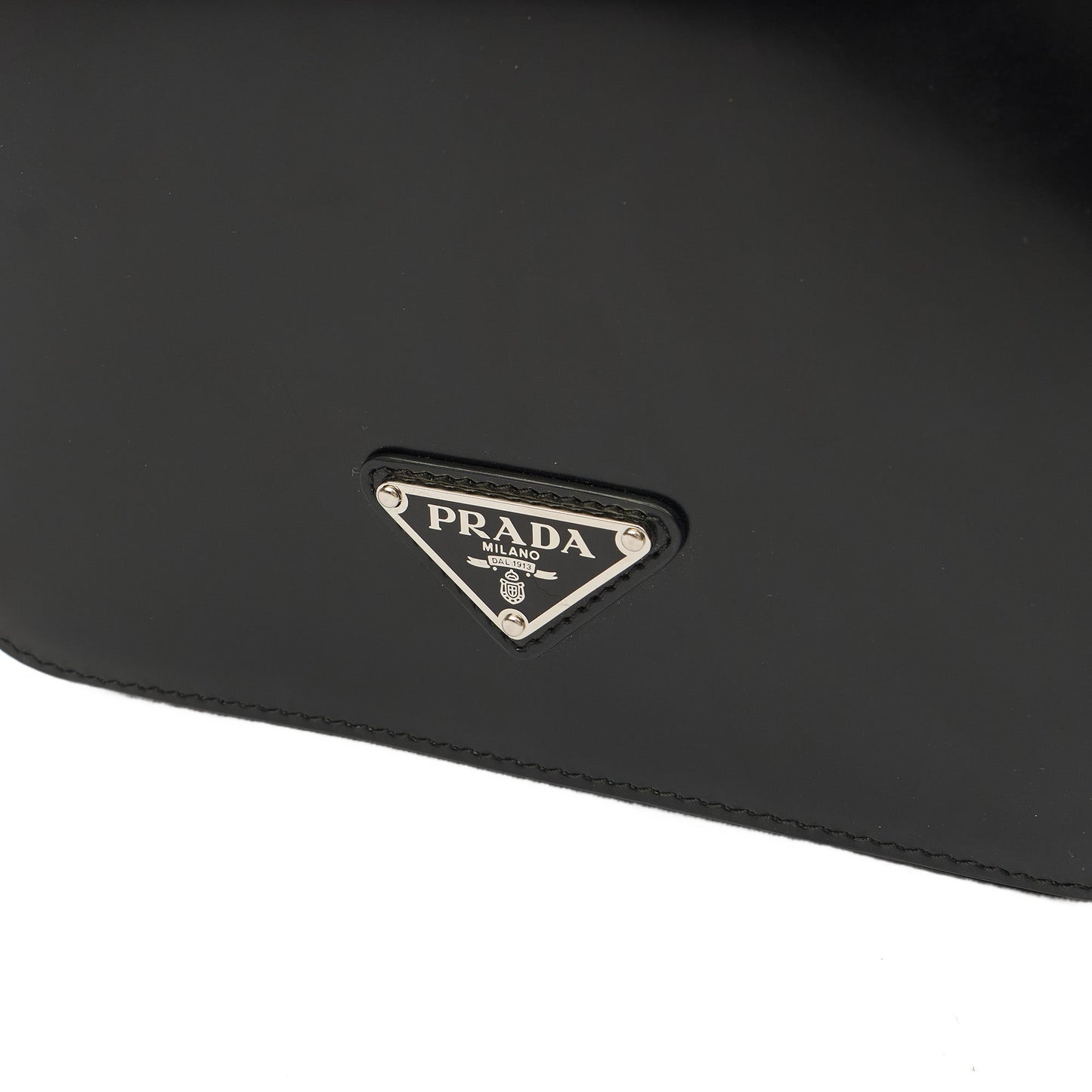 Prada Shoulder Bag Shoulder Bag in Black, Patent Leather — Lifestyle View
