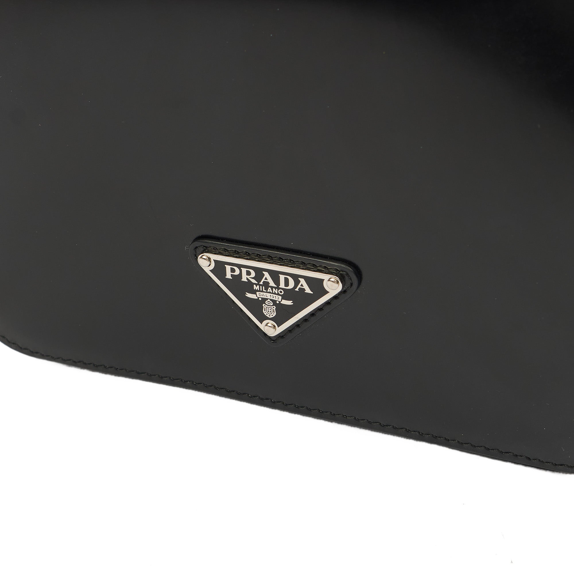 Prada Shoulder Bag Shoulder Bag in Black, Patent Leather — Lifestyle View
