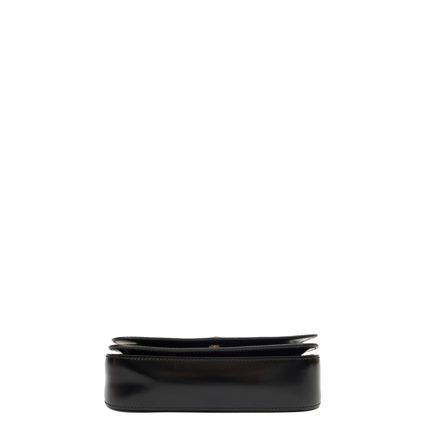 Prada Shoulder Bag Shoulder Bag in Black, Patent Leather — Detail View