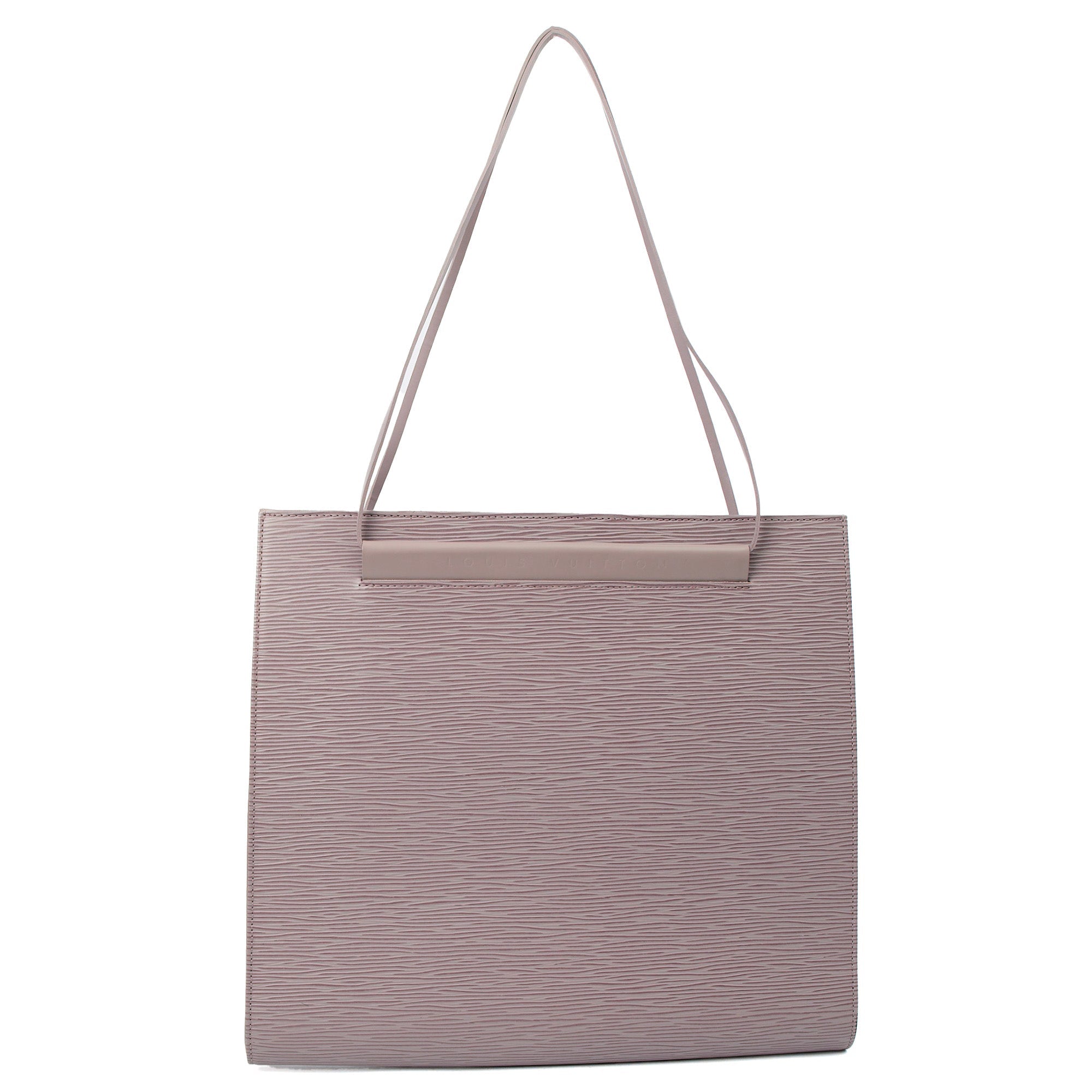Louis Vuitton Shoulder Bag Saint Tropez in Grey, Epi Leather — Front View